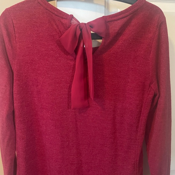 LC Lauren Conrad dressy garnet sweater with sparkle - Picture 2 of 4
